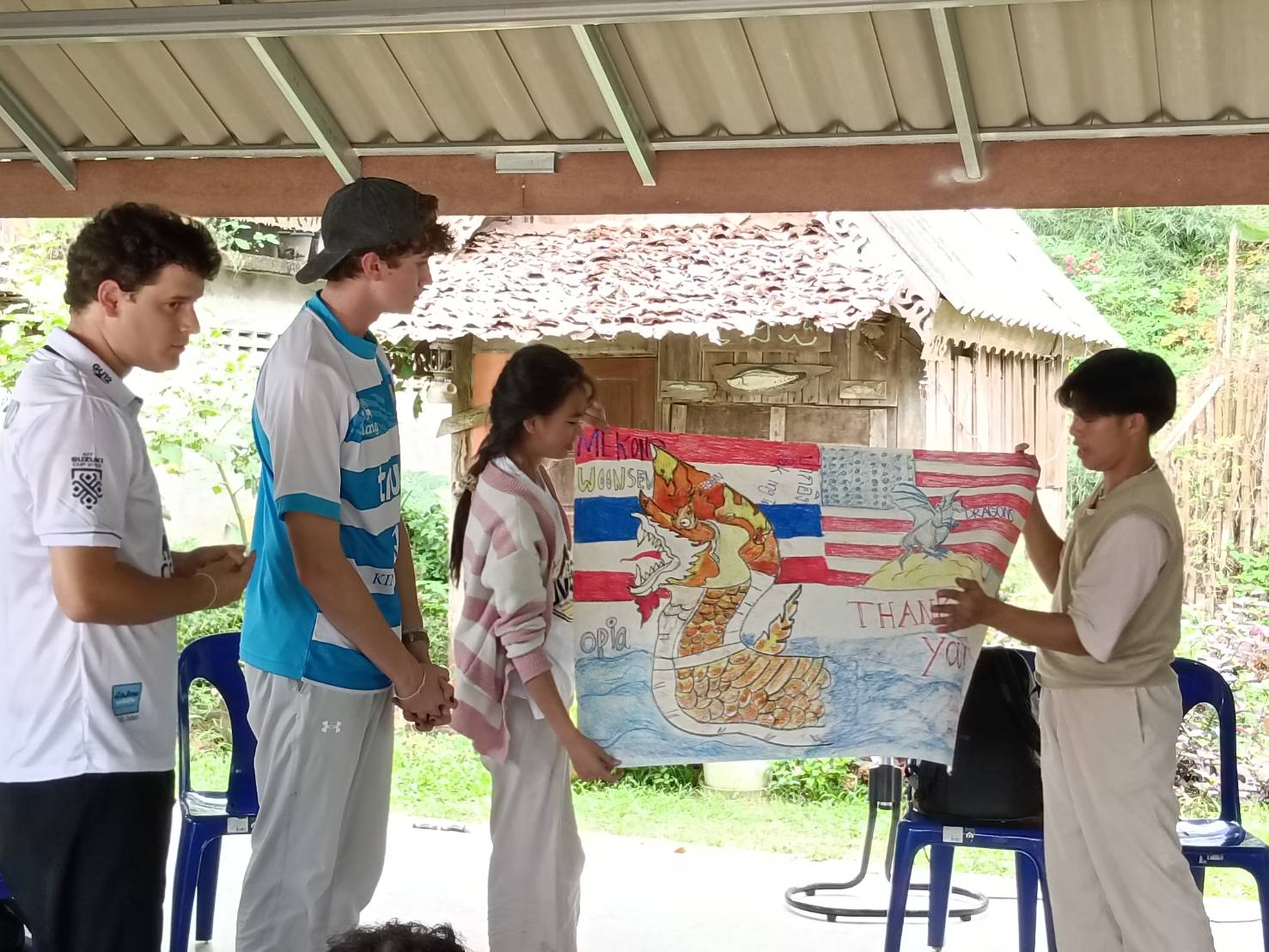 ‘Where There Be Dragons’ – Youth Group from America and Europe Exchange with Mekong Youth Group at Mekong School and a field trip to Ban Pak Ing Tai village, Northern Thailand.